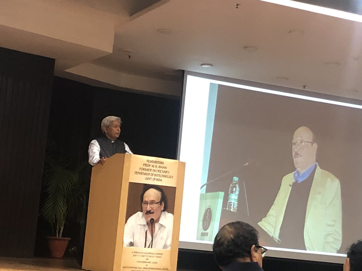 Transitions over grief to celebrating a life so full of teachings # lateral thinking and channelling resources to build various institutions of national and global importance #ScientificTribute #RememberingProfBhan #HealthResearch @DBTIndia @MoHFW_India @WHOSEARO @PrinSciAdvGoI