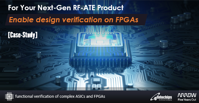 einfochipsltd's tweet photo. Are you looking for a partner who is an expert in functional verification of complex #ASICs and FPGAs? eInfochips, an Arrow Company took the complete ownership of the #FunctionalVerification of the client’s #FPGA based ATE. Download now: https://t.co/LECrXavhiE https://t.co/MTiSfx0lu7