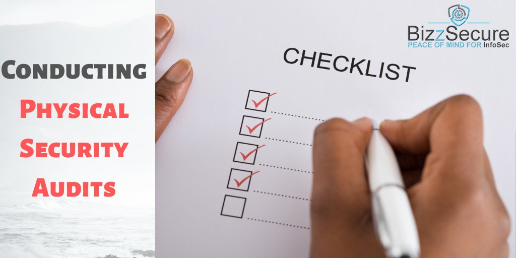 infoBizzSecure's tweet photo. Conducting #PhysicalSecurityAudits
#Physical #security #audit #checklist:
1. #Management #policy
2. #PhysicalSecurity policy
3. #RiskAssessment
4. #Access #control
5. #StaffSecurity
6. #Data & #InformationSecurity
7. #Emergency #communication
#cybersecurity #infosec #malware https://t.co/83Cs8dAYI7