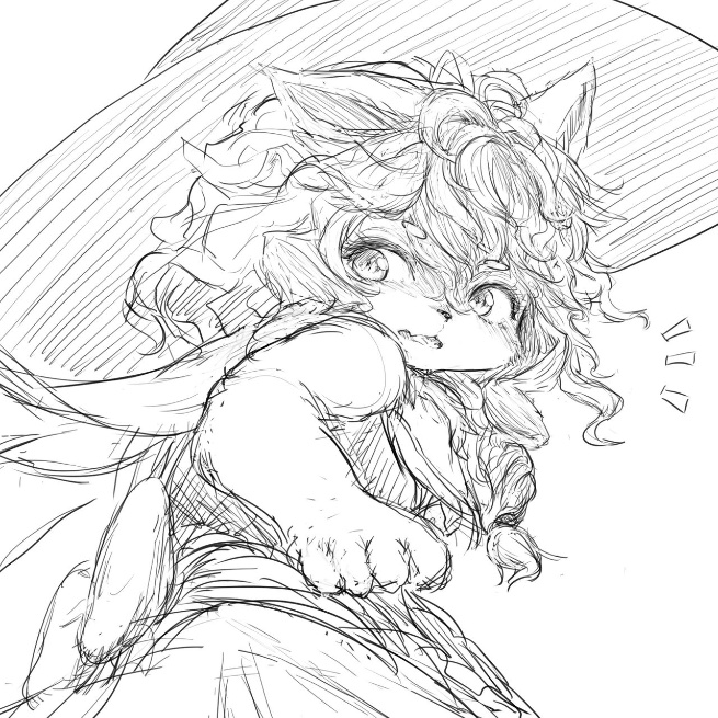 ケモ魔理沙ちゃん落書き 