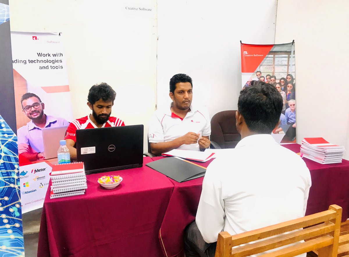 We participated at the ‘Job Fair 2020’ of Faculty of #Engineering, University of #Ruhuna yesterday, 13th February 2020. #CreativeUniCollaborations