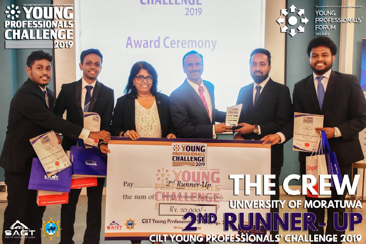 CILTSLNG's tweet photo. CONGRATULATIONS The Crew | University of Moratuwa.!!
2nd Runner-Up of CILT Young Professionals' Challenge 2019.!!
#YPC2019 https://t.co/6uqMqsu8Uk