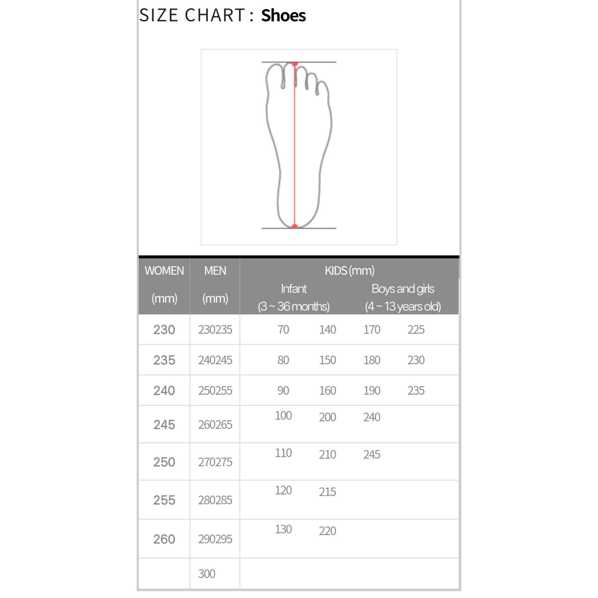 Reebok bt21 deals size chart