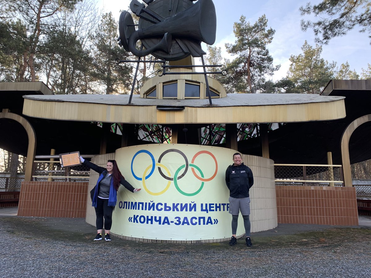 Live in the Olympic Village in Kiev. Day one with the UKRAINE Invictus Team. Zero degrees but they are an amazing group of men and women. #thehague #IG2020