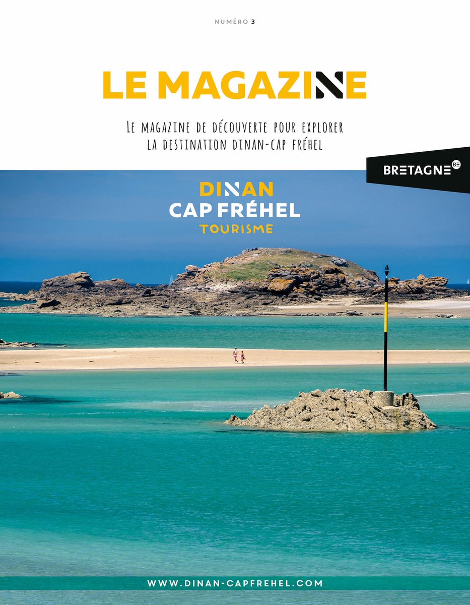 dletherisien's tweet photo. Le nouveau magazine de @dinancapfrehel Tourisme est disponible sur le site web et dans nos Bureaux d'Information.
64 pages qui mettent en valeur la destination avec des photos immersives, des articles accrocheurs, des conseils éclairés.
#promotion #mydinancapfrehel https://t.co/yey37PmE9M