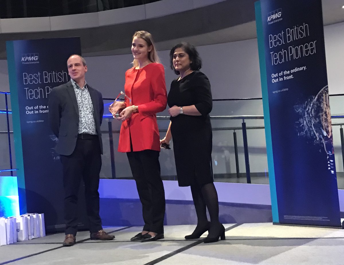 vividqltd's tweet photo. We are excited to announce that VividQ are the winners of Best British Tech Pioneer 2020! 
Congratulations to all the finalists and thank you @KPMG for this award and recognition.#BBTP #EmergingGiants @KPMGTechGrowth https://t.co/15H3WRvawG