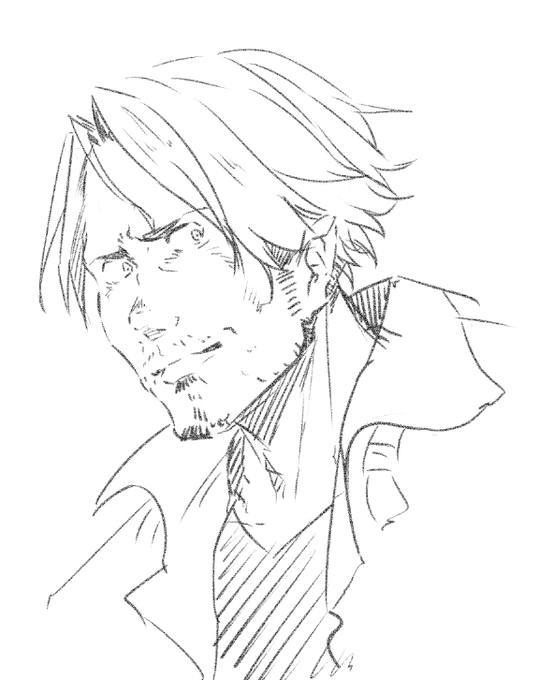 いけてるおじさん描くのが一番楽しい 