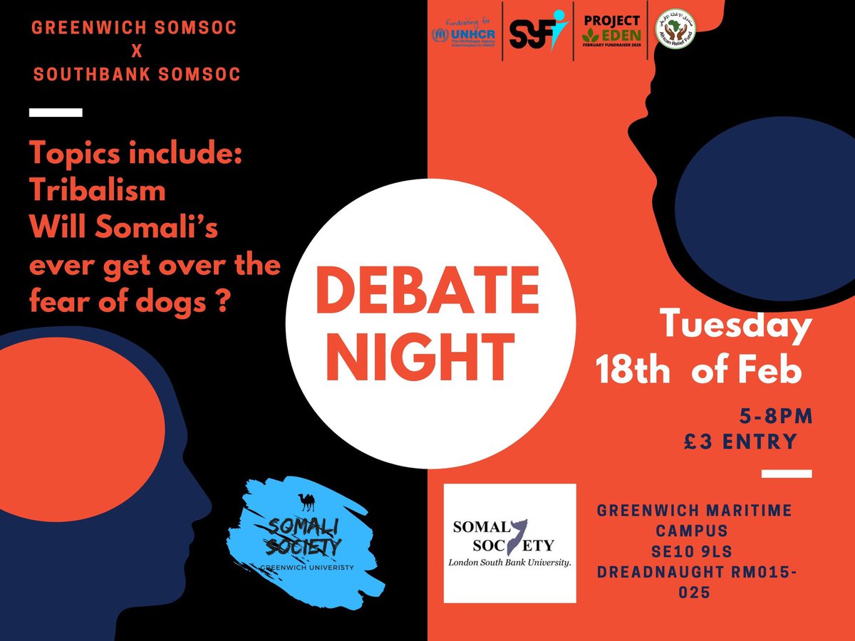 SomsocG's tweet photo. Greenwich Somsoc X SOUTHBANK Somsoc COLLAB 🗣🗣🗣

Our 2nd event for #Februaryfundraiser2020 is here people! 

Pull up to our Greenwich maritime campus for a lit DEBATE NIGHT 🔥

Refreshments available !! https://t.co/HQ3KVhTNqN