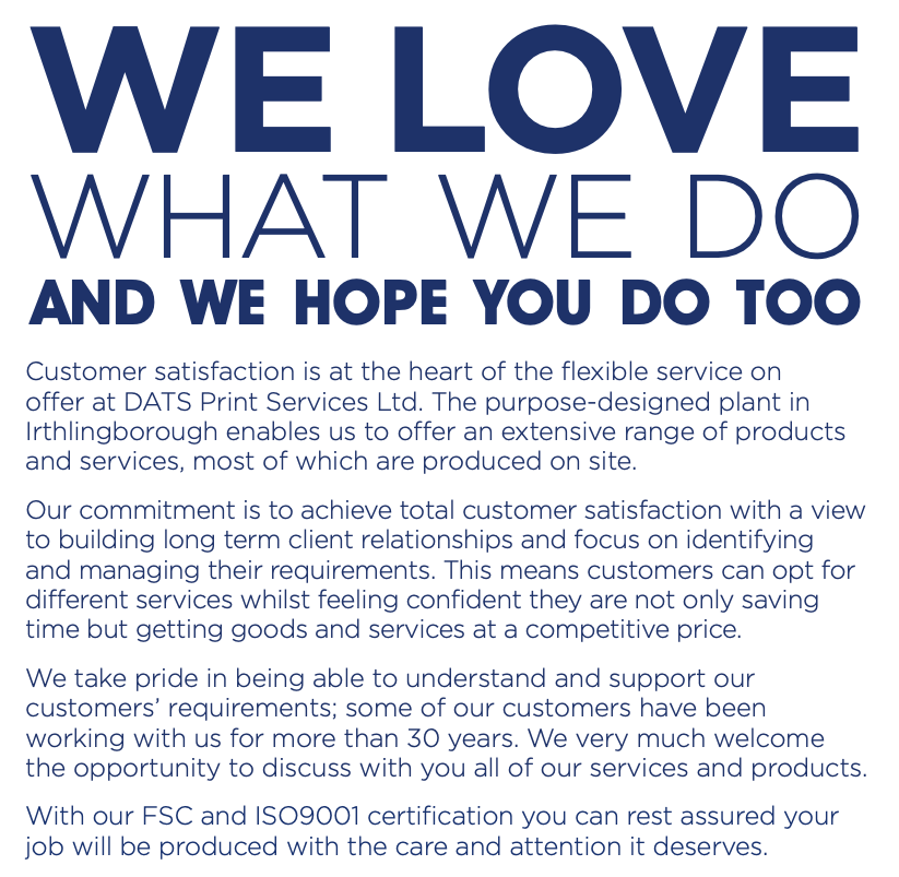 Dats_Print's tweet photo. Want to work with a #print business that cares about what they produce, want the best for their customers and like to go the extra mile?
You won't find better than Dats Print. Happy Valentine's Day everyone. 💙

#ValentinesDay #Print #Northamptonshire #NorthantsPrint https://t.co/be6i7PU3Nh