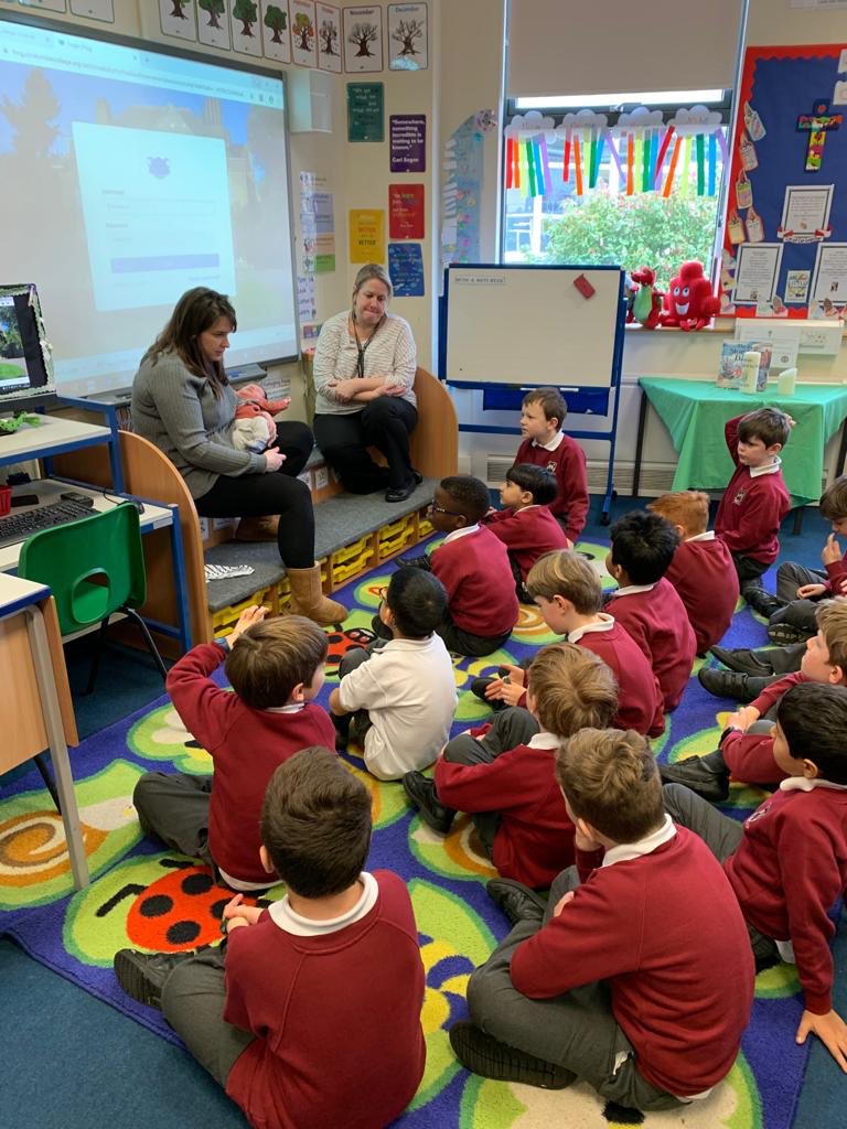 StColumbasLPrep's tweet photo. #SCCPrep2 had a very special visitor in today.❤️ https://t.co/otZ4bNE2ea