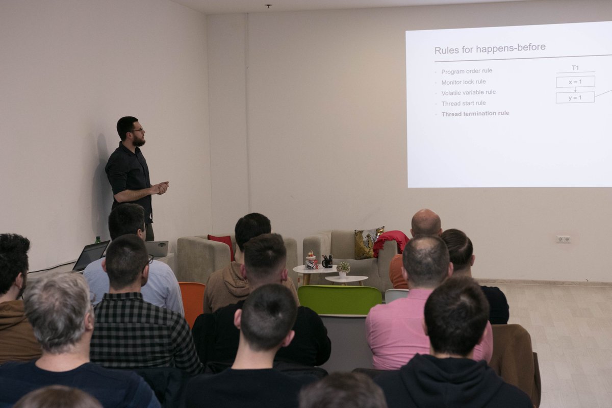 Infobip's tweet image. #JavaMemoryModel was the topic of our latest Sarajevo #Dev #Meetup - we hope everyone had as much fun as we did! ;) #biplife #WorldsConnected #EngineeringPowerhouse