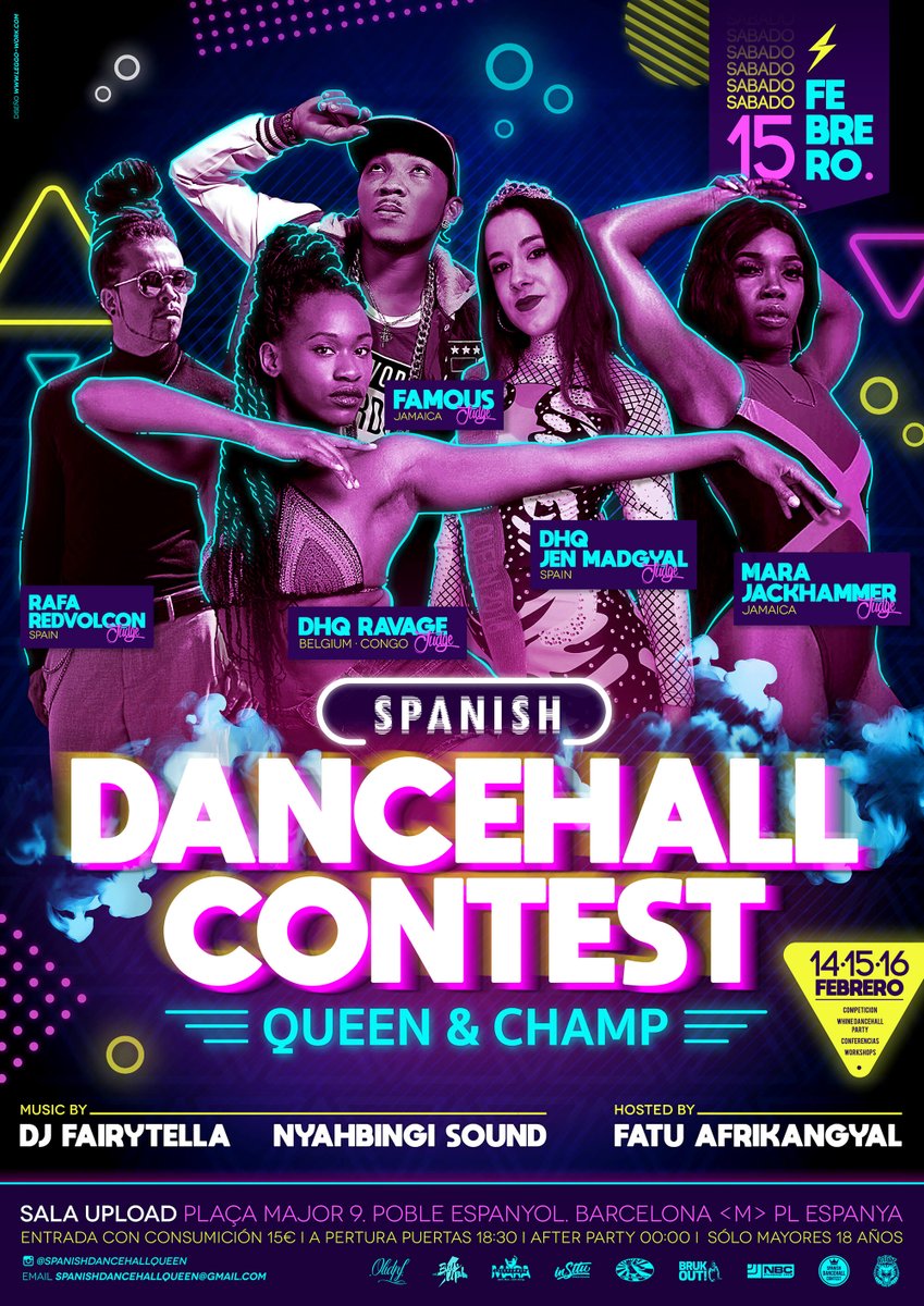 Mañana celebra en Barcelona el Spanish Dancehall Contest! Entradas aún a la venta en <a href="/entradium/">entradium</a> 🔥 entradium.com/events/spanish…