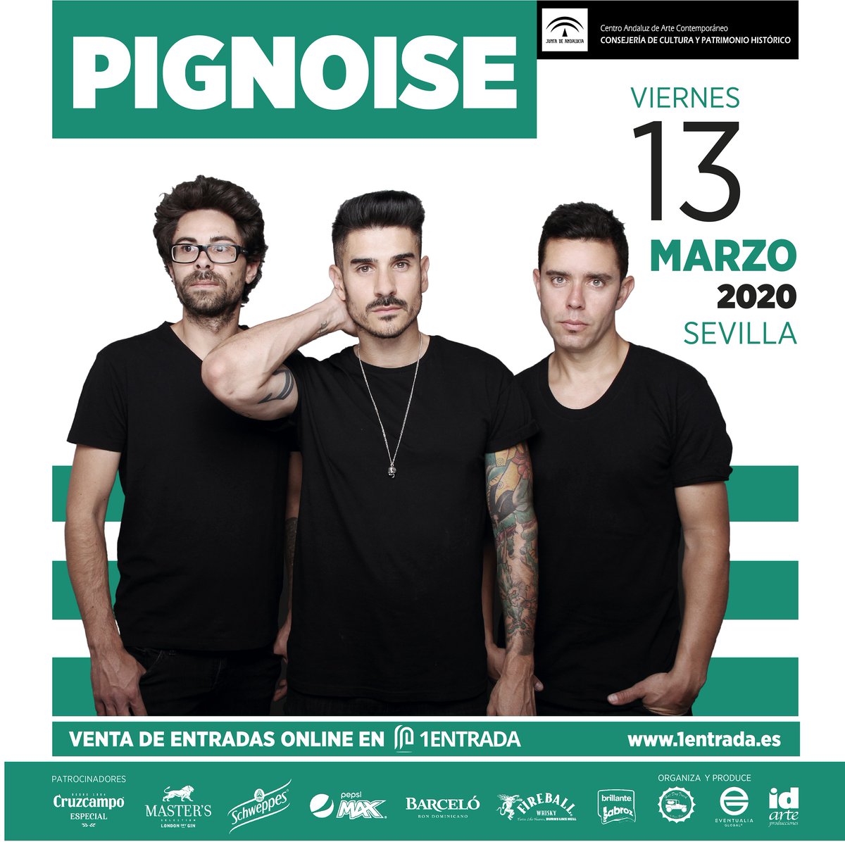Riofest_2018's tweet photo. El rock mas canalla y fresco con el grupo Pignoise se podrá escuchar en directo este 13 de Marzo en el CAAC (Sevilla). No pierdas tu oportunidad y compra ya tu entrada 👉👉https://t.co/6PdXv1HJjl https://t.co/zIQYPZy8fK