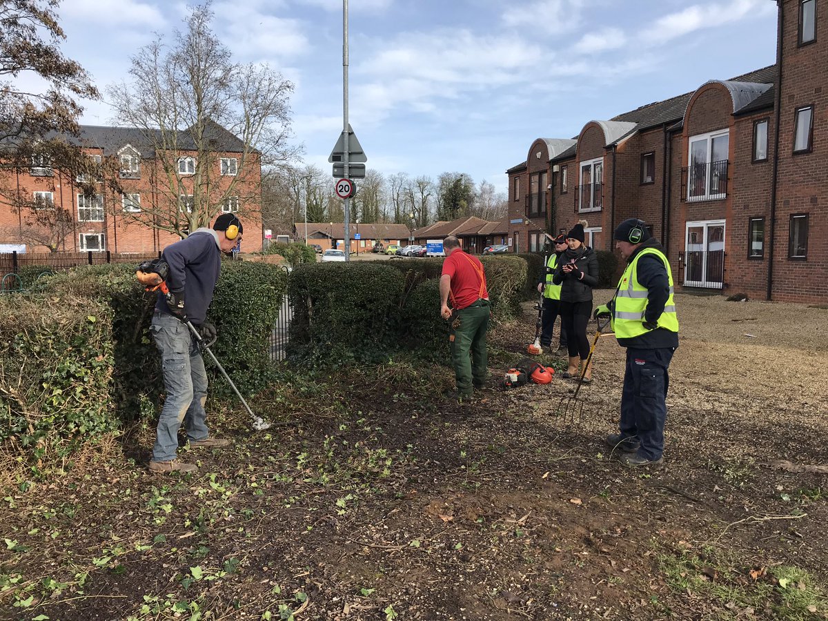 BroadlandHsg's tweet photo. Exciting day today as it’s the start of the refurb of a much needed play area at our homeless accommodation in Kings Lynn with our brilliant #bhgestates procurement and finance teams https://t.co/xg1Zx9Hg4y
