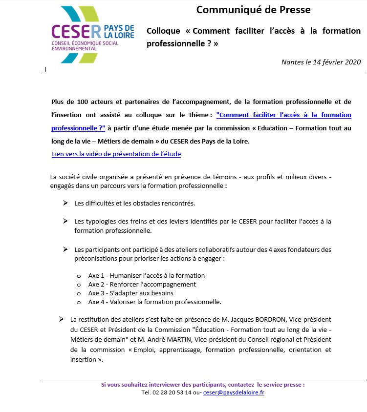 Conseil Economique Social Environnemental PDL tweet media