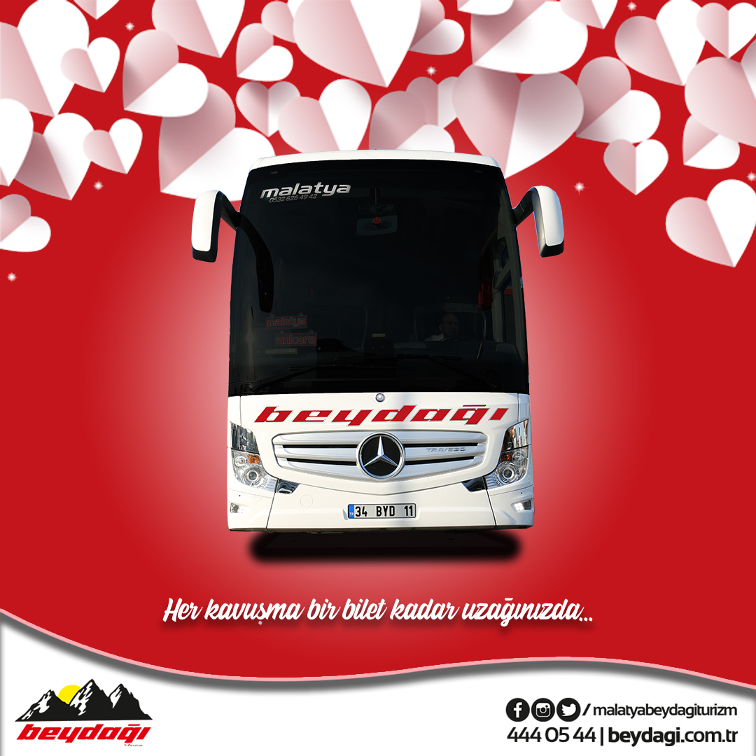 Her kavuşma bir bilet kadar uzağınızda... ❤️

Online biletinizi hemen alın, uzakları yakın edin!

Online bilet ve rezervasyon için:
beydagi.com.tr | 444 05 44

#malatya #beydağıturizm #14şubat #sevgililergünü #14şubatsevgililergünü #ValentinesDay #ValentinesDay2020