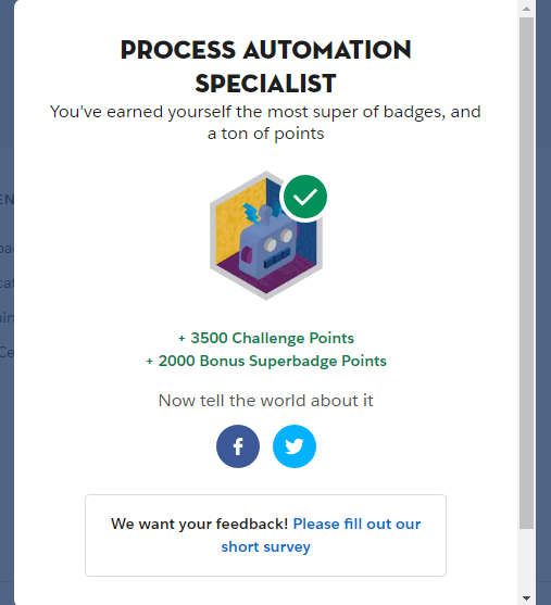 Adarshbashyan's tweet photo. 5th one 😍
#Process_Automation
#SalesforceOhana
@trailhead @amandabauman @salesforce @TopTrailblazers https://t.co/huFcg6EYlf