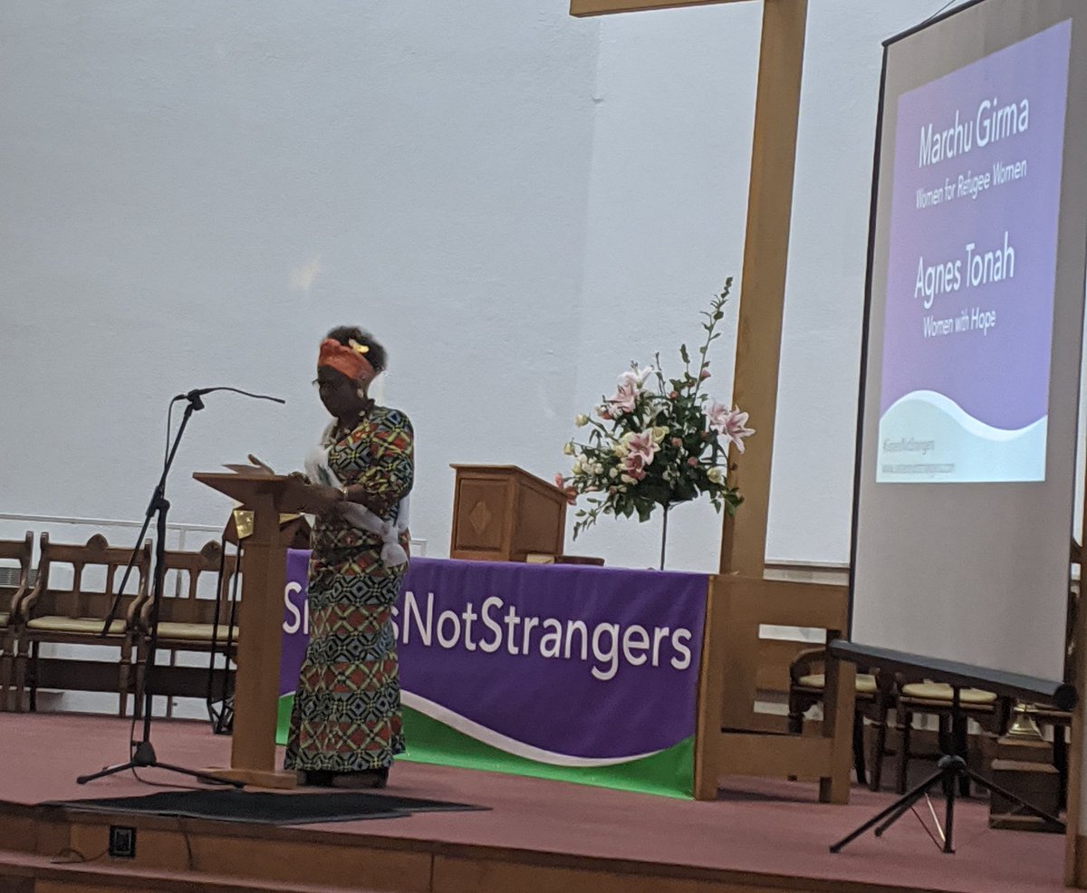 'When I came to the UK I was detained and locked up in Yarls Wood. Then I spent 7yrs destitute. Now I have refugee status but I will not stop campaigning'.

- Agnes from Women with Hope ✊✊

 #SistersNotStrangers #SetHerFree #ShutDownYarlsWood