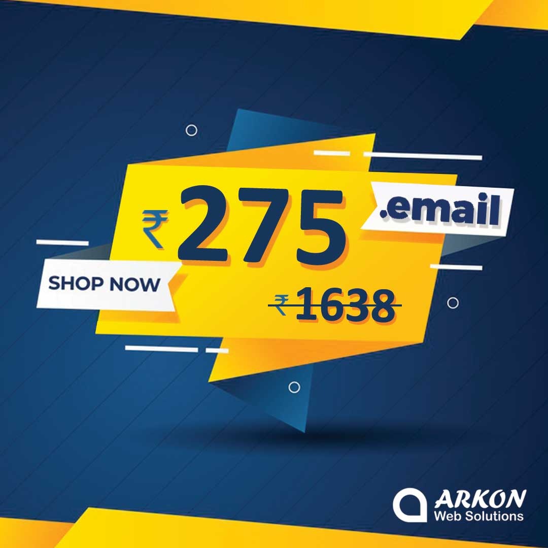 ArkonWeb's tweet photo. #dotemail domain is now available at a discounted price of just INR 275. Call us now to book.

Contact: +91 98318 34929

#domain #dotemail #dotemaildomain #arkonwebsolutions #arkonwebsolutionsoffers https://t.co/tDxhxgMFMu