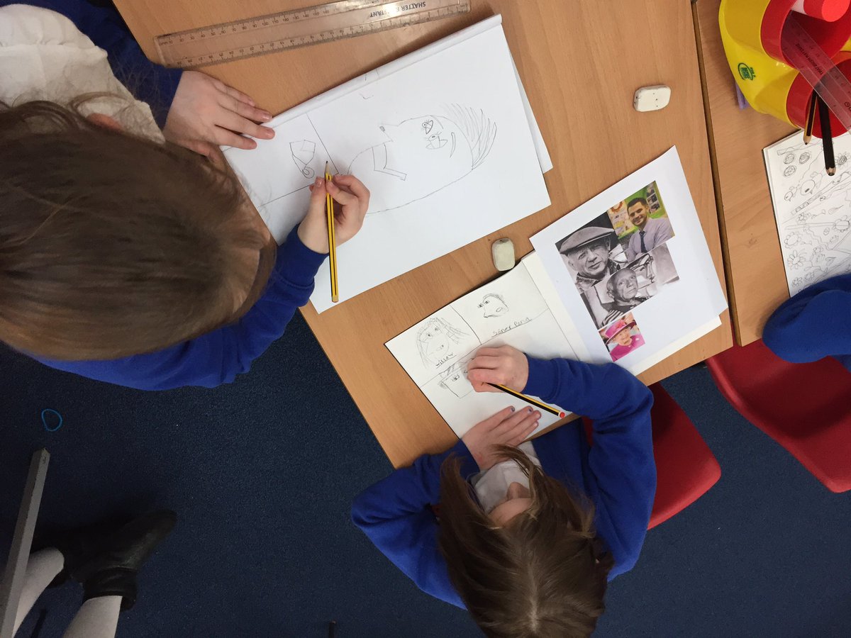 MPPS_Wirral's tweet image. 3R have been creating portraits inspired by Pablo Picasso. Can you guess who’s who? #multiculturalweek