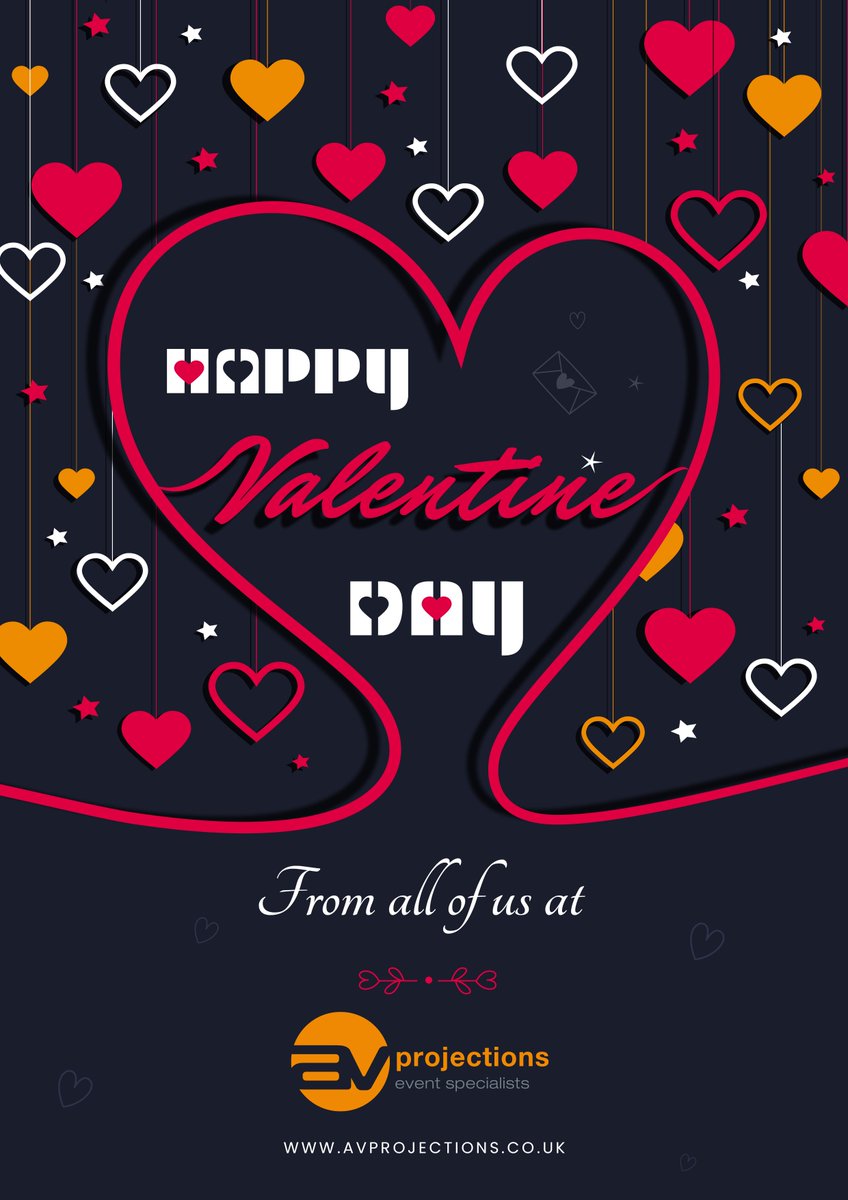 Happy #ValentinesDay2020 from all of us at AV Projections❤️ #AVP #avprojections #HappyValentines #eventprofs #eventprofsuk #events #production