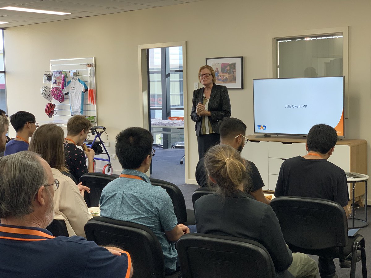 “The possibilities to create opportunities for people with disabilities is huge” @JulieOwensMP launches TAD ChangeMakers! Welcome to our ChangeMakers we look forward to your ideas over the next few days! #TADChangeMakers #HACKAus