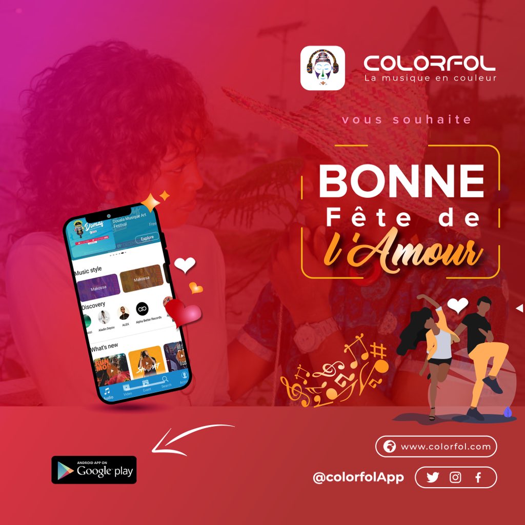 ColorfolApp's tweet photo. #Colormorning Nous vous souhaitons bonne et heureuse fête de l'amour les #Colorpeps https://t.co/1twC88XODT