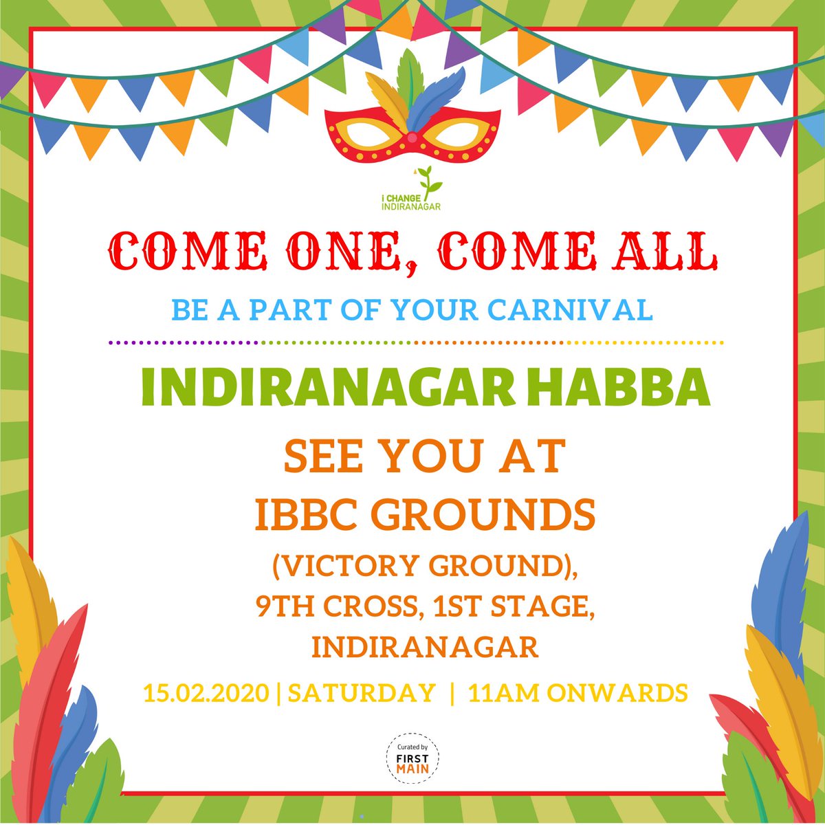 icindngr's tweet photo. Let's gather together and celebrate togetherness at Indiranagar Habba, a carnival organised by the residents for everybody. #Indiranagar #indiranagar #whatsupbangalore #whatshotbangalore #bengaluru #bengaluruweekends #carnival #residents #bengalurucitizens https://t.co/9Ax00HIg6S