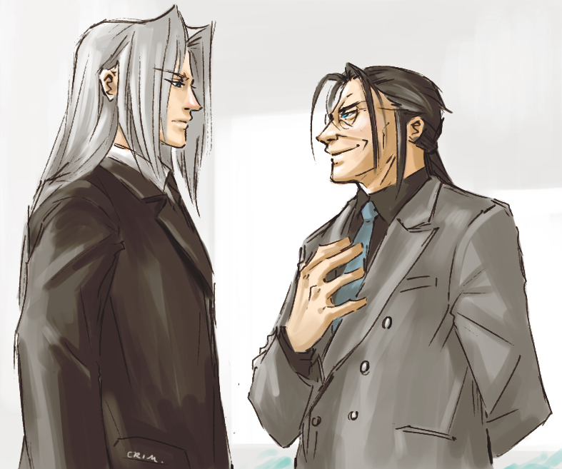 Here's a thought-
Don't think about Hojo and Sephiroth's familial relationship. Think instead about the disdainful, sometimes disastrous, sometimes downright awkward -professional- relationship they must've had as Seph grew up in Shinra's keeping. 