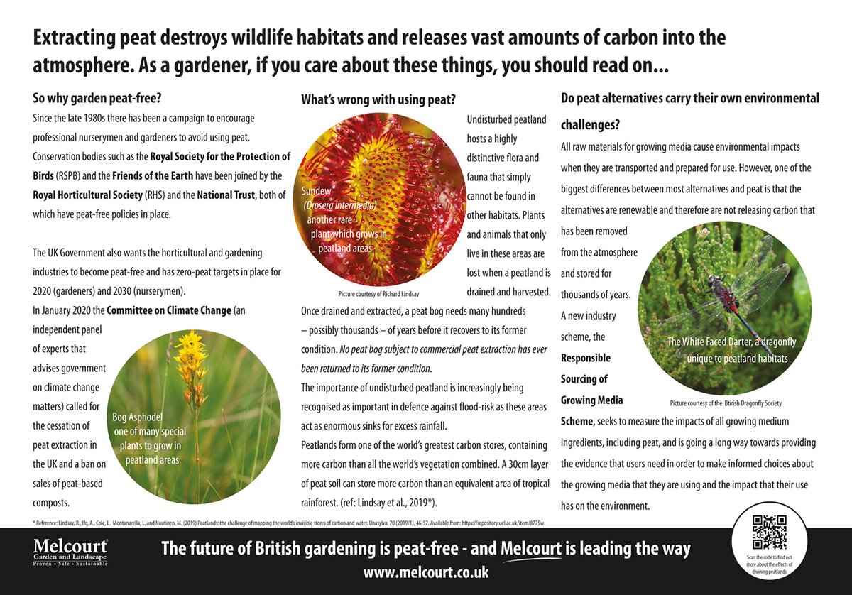 We’ve produced this information board to set out the facts about the environmental damage which extracting peat does and the case for being #peatfree. Hats off to Richard Lindsay <a href="/UELSRI/">UEL SRI</a> and <a href="/BDSdragonflies/">British Dragonfly Society</a> for their help. Full story here tinyurl.com/rpoekez