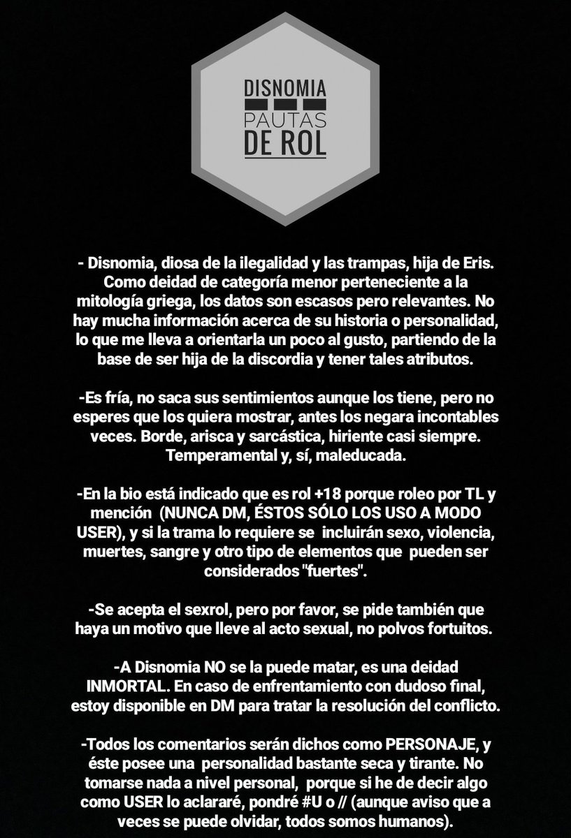_Disnomia's tweet photo. DISNOMIA
~Pautas y headcanon~ https://t.co/Wf2NhdbSfl