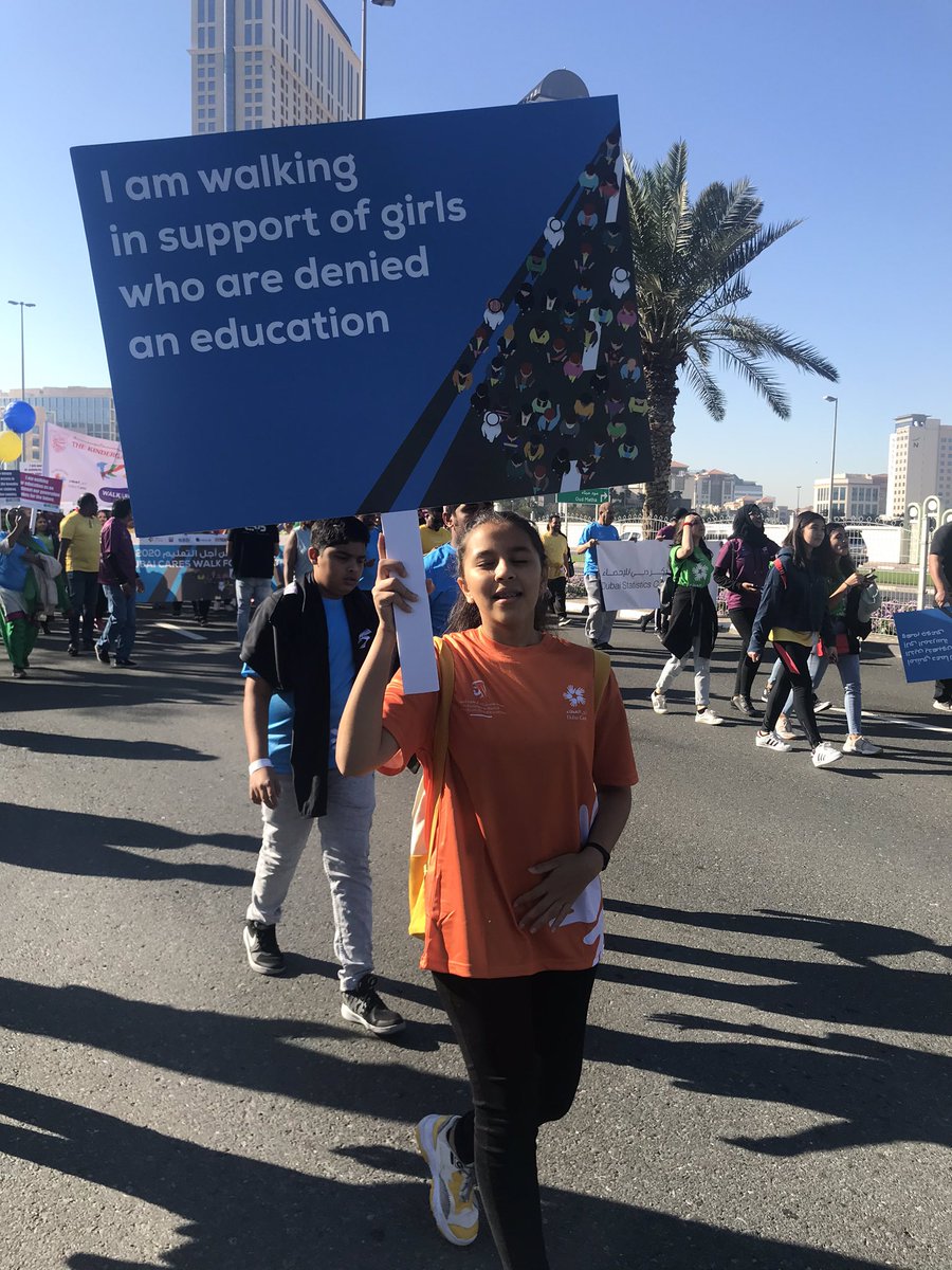 #walk4education in support of girls who are denied education <a href="/DubaiCares/">Dubai Cares</a> <a href="/IndianHigh_DXB/">Indian High School, Dubai</a>