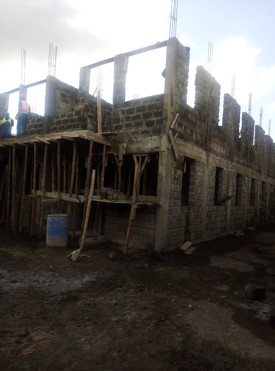 The new dorm taking shape....Second slab to be done by end of March (concrete needs 28 days to cure properly)Roofing scheduled for April.....On course to complete by end of June.