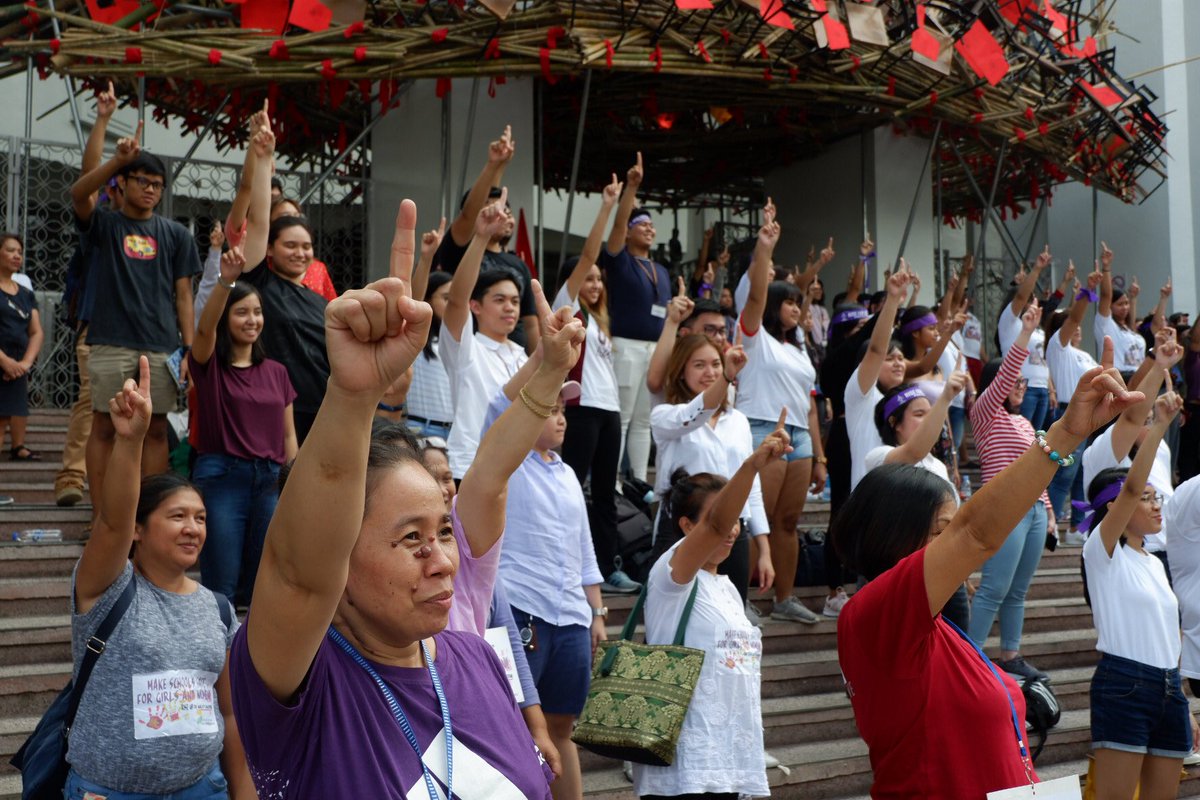 Isang Bilyong Babae ang Babangon mula sa karahasan
Isang Bilyong Babae ang Babangon mula sa pagsasamantala
Isang Bilyong Babae ang Babangon at aaklas!

#AbanteBabae
#RiseForRice
#JunkRiceLiberalization 
#RiseResistUnite