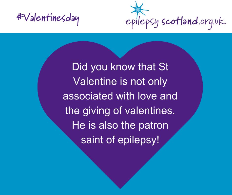 Happy Valentine's Day! Did you know St Valentine is also the patron saint of epilepsy! Today is a great time to let everyone you care about know that you love them. 💜 🌹 #Valentinesday #StValentine #epilepsy