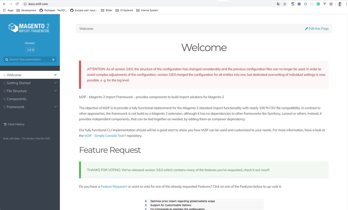 TechDivision's tweet photo. #M2IF v3.8 has > 1.200+ and v3.7 > 5.500 downloads of the PHAR version and many many more via composer. Thanks for your confidence! Update to v3.8.6 now https://t.co/HhtB2paSDk #Magento #TechDivision https://t.co/5cUmrNV61I