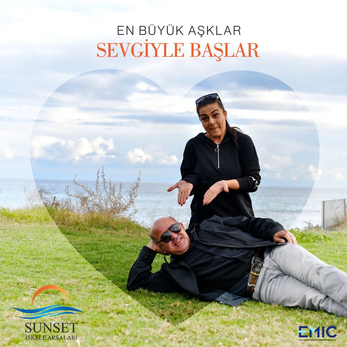 En büyük aşklar sevgi ile başlar! 😍 Sevgisini bir gün degil hergün gösteren herkesin 14şubat sevgililergününü kutlarız! ❤🙏🤗 #emic #14şubat #sevgililergünü #sunsetiskelearsaları #neydiolacağı #kıbrıs #iskele