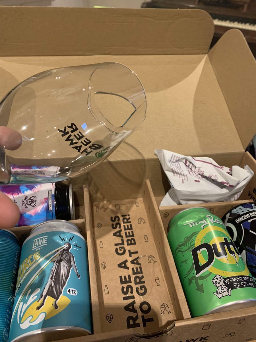 Young_Ando's tweet photo. @TheBeerHawk Received this great gift for Valentine’s Day. Not sure the beer will stay in this glass though. Maybe consider some protective packaging? https://t.co/TcSjjkPG9J