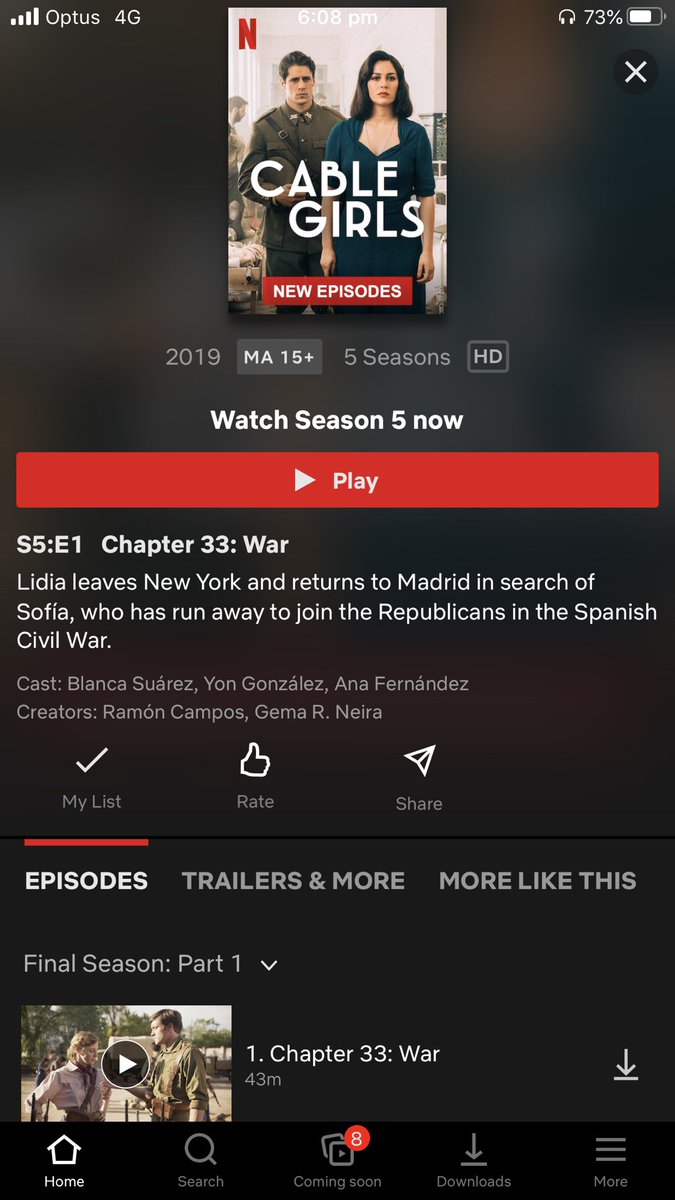 maghan1997's tweet photo. Guess it’s going to be a long night tonight binge watching 😍😁☺�� #CableGirls #laschicasdelcable5 #LasChicasdelCable #ValentinesDay https://t.co/7UA7y3uVhc