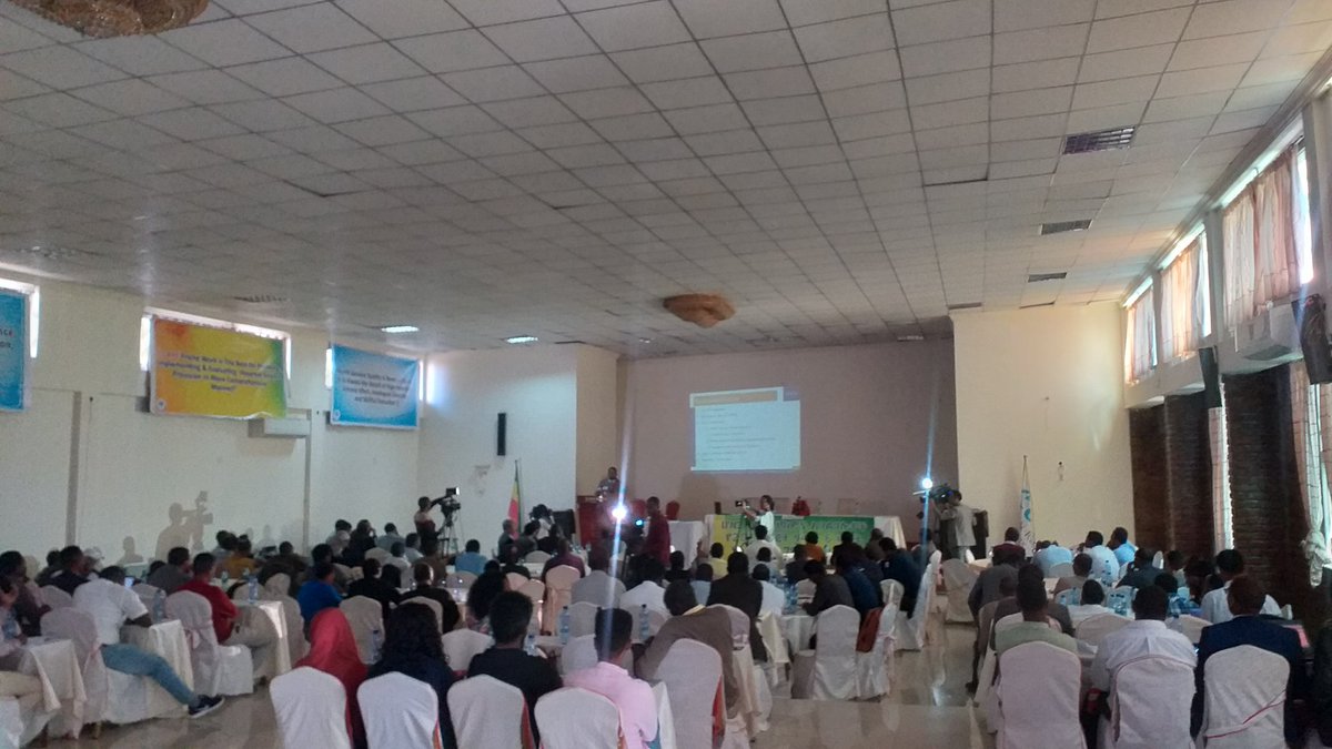 esayasmsd's tweet photo. Happening Now: The 2012 E.C 1st Half-Year National Medical Services Performance Review and Technical Conference started in Hawasa, Representatives from @FMoHealth RHBs/CRCPs, CEOs of Hosps, heads of pharmacy, emergency and quality, and other key stakeholders attending. #MSGD https://t.co/X9JpXMUjLx