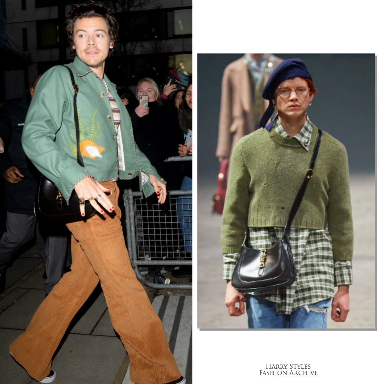 Harry Styles Fashion Archive on X with the gucci Jackie 1961 bag 1 990 https t y2Wp9zXo8L X