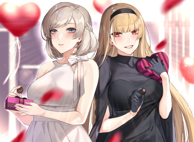 ハッピーバレンタイン! 

@creepy_himecchi の子とルシアです 