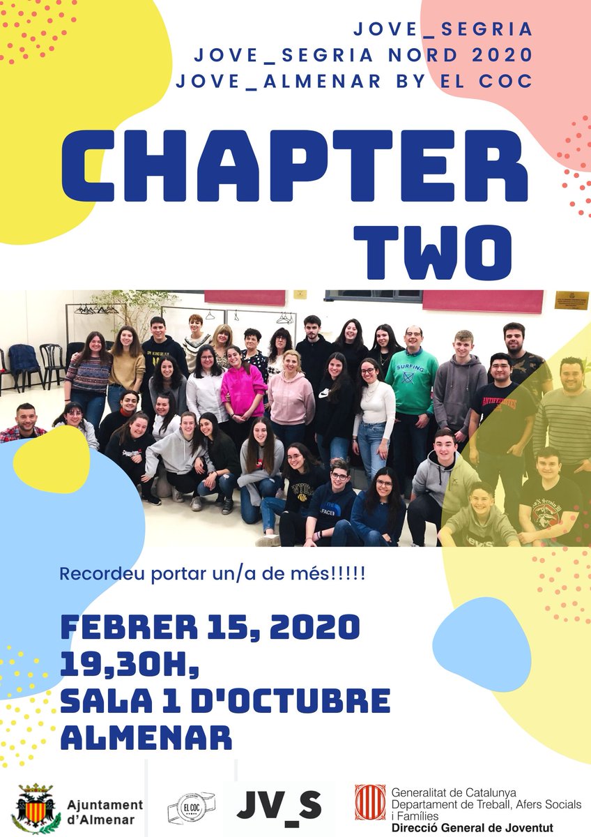 jovesegria's tweet photo. Aquest dissabte ens veiem a #Almenar amb @joveselcoc i @Tactica360 .
#segria #jovesegria #socjove #socsegria #joves_almenar https://t.co/pdoZKWDOSs