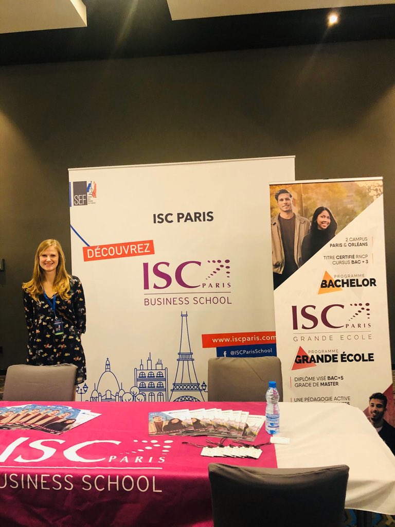 While Gloria and I are representing @ISCParisSchool in Hyderabad and many more cities in India 🇮🇳 for the #ChooseFranceTour Laurianne is present in Libreville, Gabon 🇬🇦 for the #SEFLibreville . Looking forward to meet great students from all over the world 🌍 🌏 #studyatISC
