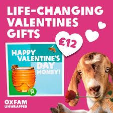 OxfamSkipton's tweet photo. Here's hoping the words 'Happy Valentine's Day' are reverberating around the Skipton area today. So, let's invite you to share the mood with the wider world. Whether you sent or received yourself, there's always #Oxfram 'Unwrapped' to mark the occasion with a post-Valentine gift. https://t.co/mCeHxbJ8OH