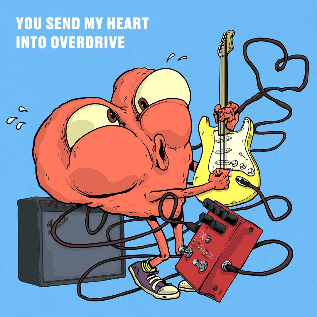Fender's tweet photo. Is there someone in your life that rocks your world? Send one of our Fendergrams to the person who switches your heart from “STANDBY” to “ON.” Check out our Instagram Stories for more Fendergrams! https://t.co/HED9gRLnDc https://t.co/etRo232Wxn