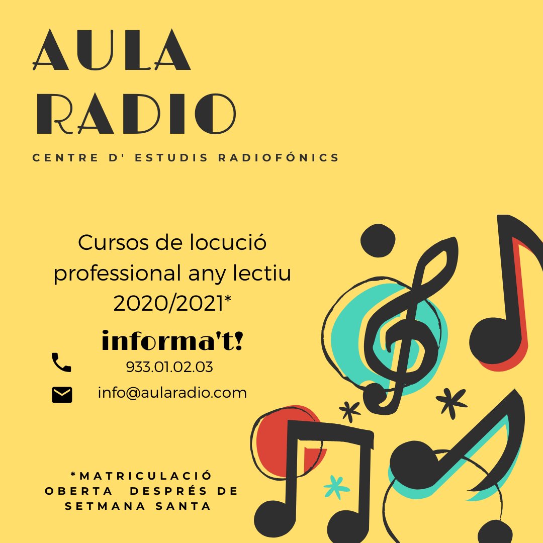 aula_radio's tweet photo. Estad atentos a las noticias chic@s!! 🤪 https://t.co/z8bnEzMqXI