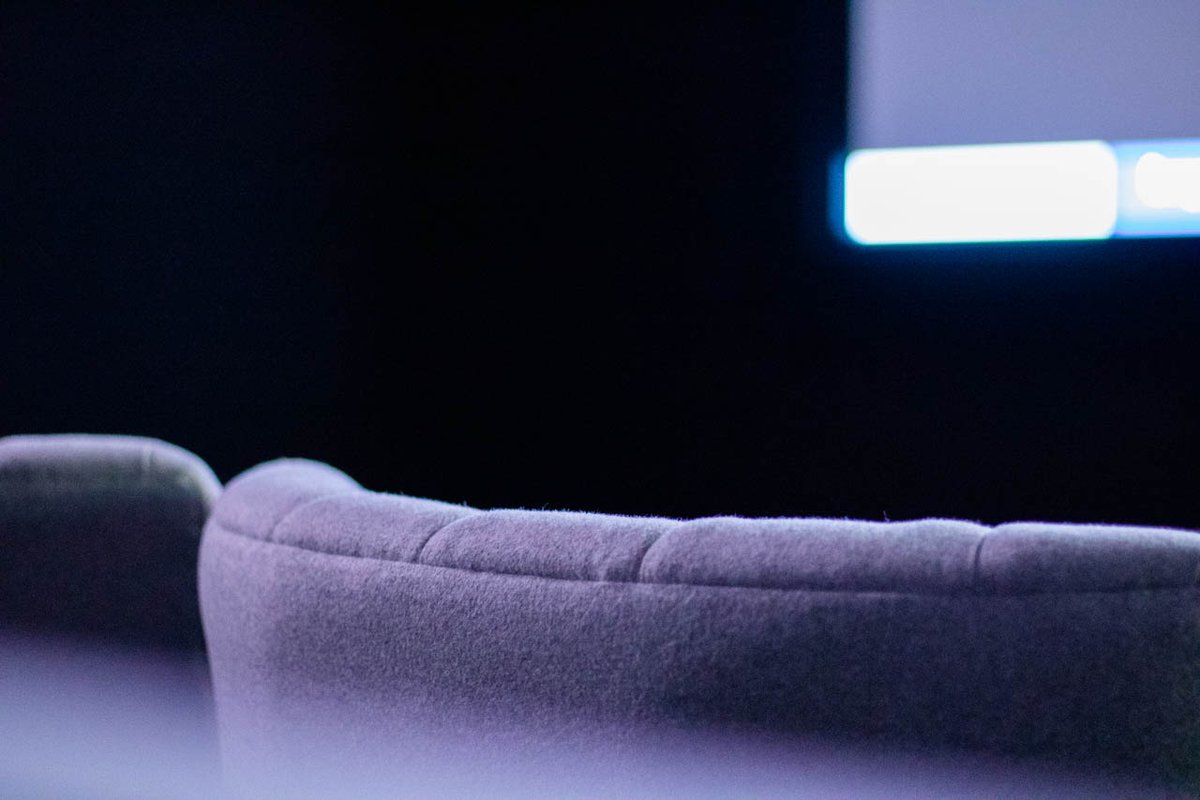 DT_Screens's tweet photo. It's time to present our screens! Dynamic 2s is our best masking screen and along with award winning Barco Bragi projector can be checked in action at #E107 demo room this #ISE2020. One day to go so be quick! #DTScreens #Dynamic2S https://t.co/w2PvzjXpKR https://t.co/CqfTdEM1Qf
