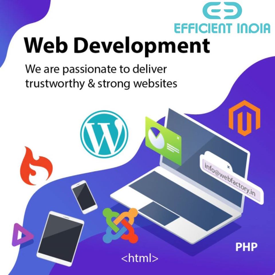 efficient_india's tweet photo. With a focus on #Website designing &amp; development, we have built a customer base across the world. Our RAPID process ensures that each website designing a job is meeting businesses' needs &amp; exceeding them. #WebsiteDevelopmentServices #EfficientIndia

 👉https://t.co/gFUM5HMdAG https://t.co/sSlSjvI50P