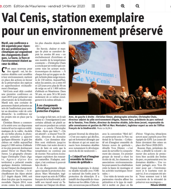 Christophe Chaix était l'un des invités de la #conférence sur la #biodiversité en #Vanoise, organisée mardi par Val Cenis :
💬 "Depuis 2014, nous avons connu les 5 années les plus chaudes depuis 1000 ans..."  Pour en savoir plus, cf. l'article du jour du <a href="/ledauphine/">Le Dauphiné Libéré</a> 👇🏻
